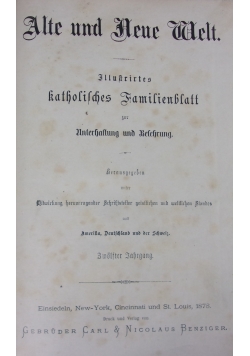 Alte und Neue Welt, 1878r.