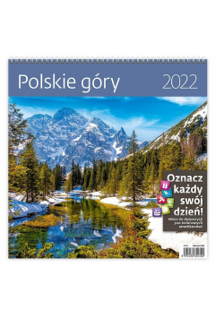 Kalendarz 2022 z naklejkami Polskie góry HELMA