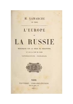 L'Europe et La Russie
