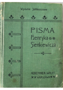 Pisma Henryka Sienkiewicza Tom III Potop 1908 r