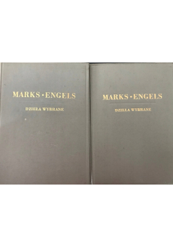 Marks Engels Dzieła wybrane tom I i II 1949 r