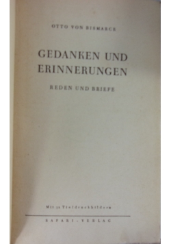 Gedanken und Erinnerungen 1942 r.