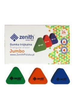 Gumka trójkątna Jumbo mix (24szt) ZENITH