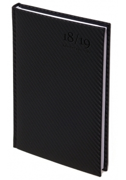 Kalendarz nauczyciela 2018/2019 A5 tygodniowy Carbon Czarny