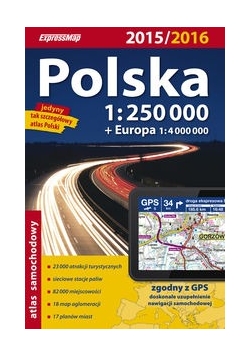 Polska Atlas samochodowy 1:250 000