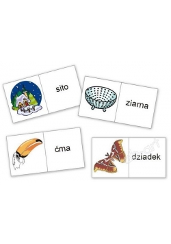 Domino logopedyczne wyrazowo - obraz. Ś, Ź, Ć, DŹ
