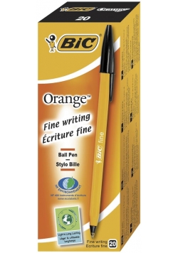 Długopis Orange Original czarny (20szt) BIC