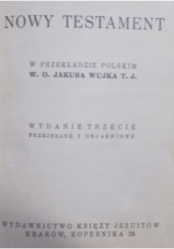 Nowy Testament w przekładzie Polskim