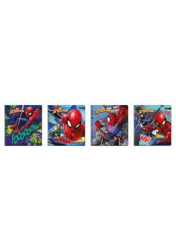 Kołonotatnik na spirali 80 kartek Spider-man 8 sztuk mix