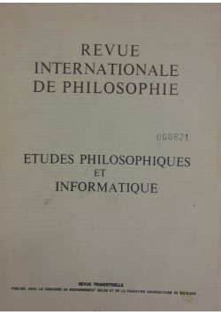 Revue internationale de philosophie,