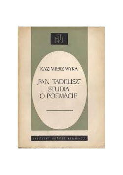 "Pan Tadeusz" studia o tekście