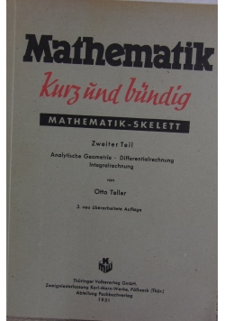 Mathematik kurz und bundig