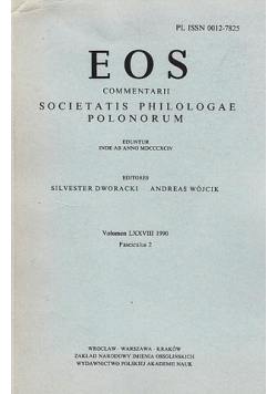 Eos commentarii societatis philologae polonorum