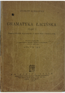 Gramatyka łacińska 1929