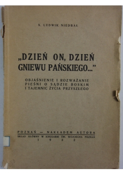 Dzień On, Dzień Gniewu Pańskiego, 1932