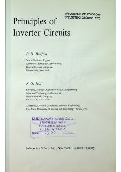 Principles of Inverter Circuits