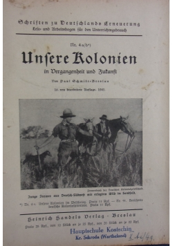 Unsere Kolonien, 1941r.
