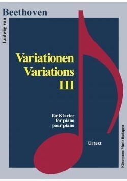 Beethoven. Variationen III fur Klavier