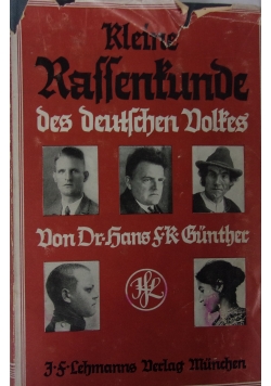 Kleine Rassenkunde des deutschen Volkes, 1941 r.