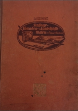 Staffage Fassade Landschaften Malen, 1950 r.