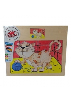 Puzzle drewniane Kot