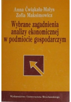 Wybrane zagadnienia analizy ekonomicznej w podmiocie gospodarczym
