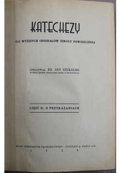 Katechezy Część II 1934 r