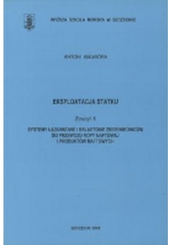 Eksploatacja Statku  zeszyt 5