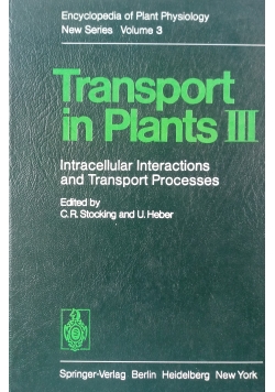 Transport in Plants III