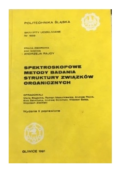 Spektroskopowe metody badania struktury związków organicznych