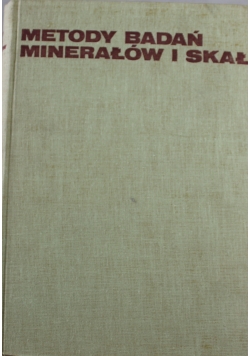 Metody badań minerałów i skał