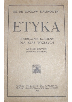 Etyka,1923r.