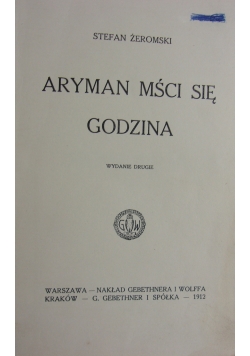 Aryman mści się godzina ,1912r.