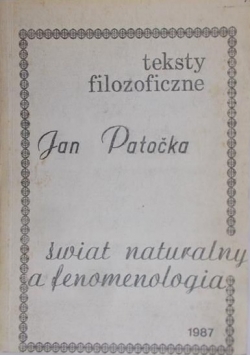 Świat naturalny  a fenomenologia