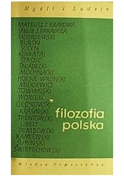 Filozofia polska, Tom  I
