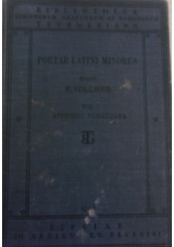 Poetae Latini Minores,1930r