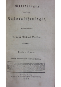 Borlefungen aus der Daftoraltheologie 1835 r.