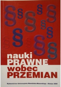 Nauki prawne wobec przemian