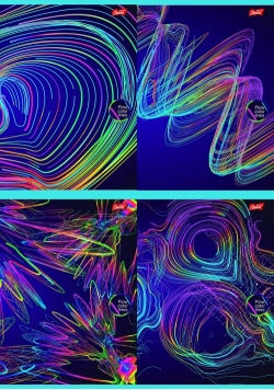 Zeszyt A5 w kratkę 60 kartek Neon 10 sztuk mix