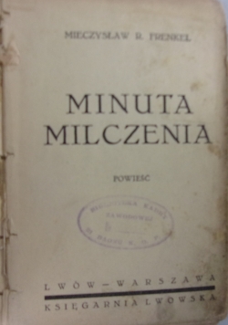Minuta milczenia, 1932r.