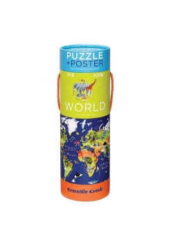 Puzzle 200 el. - Mapa Świata