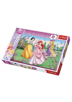 Puzzle 24 maxi Księżniczki Przy fontannie TREFL