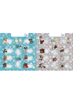 Naklejki na zeszyty The Sweet Pets 25 sztuk