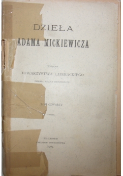 Dzieła Adama Mickiewicza, Tom czwarty. Dziady, 1905 r.