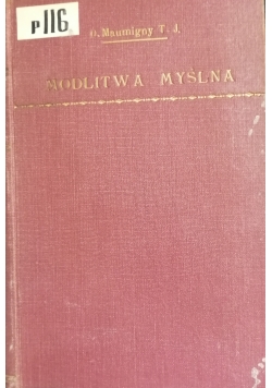 Modlitwa myślna, 1931 r.