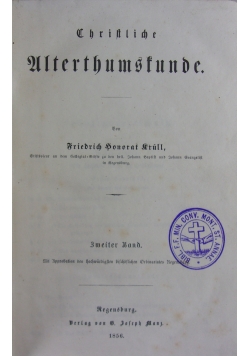 Christliche Ulterthumstunde, 1856 r.