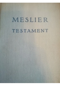 MESLIER Testament