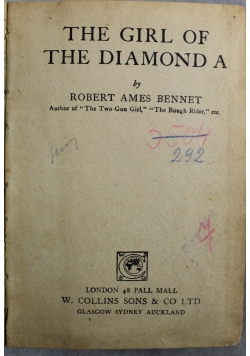 The Girl of the Diamond A 1933 r.