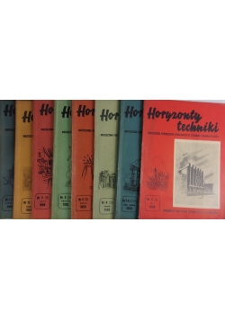 Horyzonty techniki, zestaw 8 książek, 1950 r.
