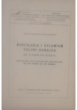 Morfologia i dyluwium Doliny Dunajca, 1937 r.
